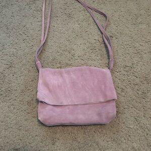 Elegant lilac Suede Women's Bag